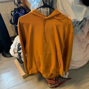 Mustard Yellow fleece hoodie